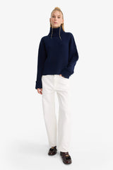 Oversize Fit Turtleneck Pullover