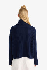 Oversize Fit Turtleneck Pullover