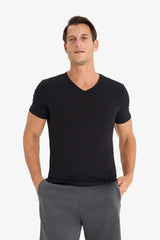 Slim Fit Short Sleeve Knitted Tops