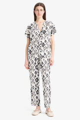 Regular Fit Crew Neck Printed Short Sleeve Shirt