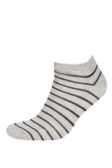 Mens Printed 5-Pack Cotton Ankle Socks