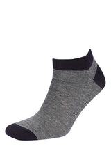 Mens Printed 5-Pack Cotton Ankle Socks