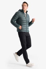 Waterproof Slim Fit Slim Cut Hooded Zippered Puffer Jacket