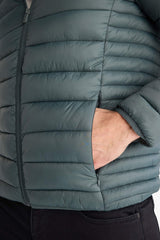 Waterproof Slim Fit Slim Cut Hooded Zippered Puffer Jacket