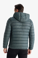 Waterproof Slim Fit Slim Cut Hooded Zippered Puffer Jacket