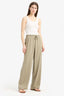 Viscose wide leg trousers with high waist Florida with pockets