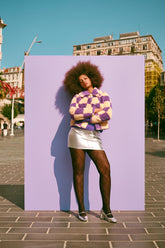 Checked Black Tights-Pentilicious