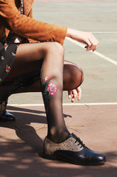 Black Canvas Pantyhose