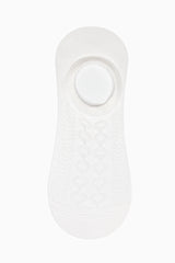 3 Pairs of Cotton Lemon Patterned Toe Seamless Sneaker Socks