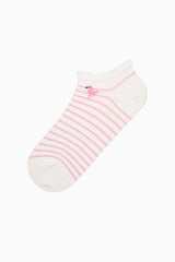 3 Pairs of Cotton Mini Flamingo Patterned Toe Seamless Ankle Socks
