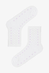 Colorful Girls Polka Dot Cotton 4-Pack Ankle Socks