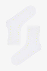 Colorful Girls Polka Dot Cotton 4-Pack Ankle Socks