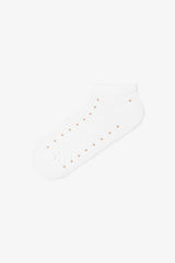 5 Pairs of Cotton Self-Patterned Polka Dot Ankle Socks
