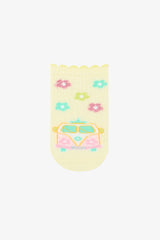 Girl Travel 3-Pack Multicolored Ankle Socks