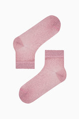 Shiny Tulles Black White Pink 3in1 Socket Socks