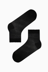 Shiny Tulles Black White Pink 3in1 Socket Socks