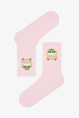 Girl Travel Multicolored 4-Pack Socks