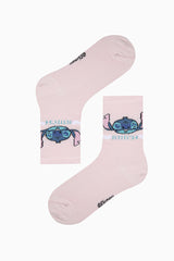 Girls Stitch Multicolored 2-Pack Ankle Socks - Stitch Collection