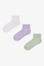 Girls Cute Girl Multicolored 3-Pack Socks