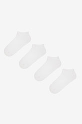 4 Pairs of Cotton Zigzag Patterned Ankle Socks
