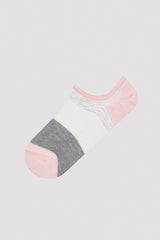 Block Color 3in1 Sneaker Socks