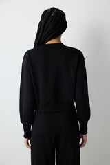 Black V Neck Harry Potter Printed Sweatshirt