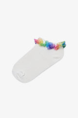 Girl Child Colorful Details 2-Pack Booties Socks