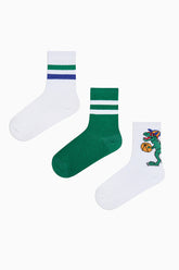 Boys Basket Dino 3-Pack Socks