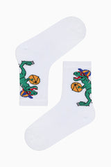 Boys Basket Dino 3-Pack Socks