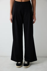 Black Harry Potter Printed Wide Leg Trousers