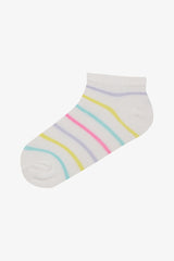 Girl Star 4-Pack Multicolored Ankle Socks