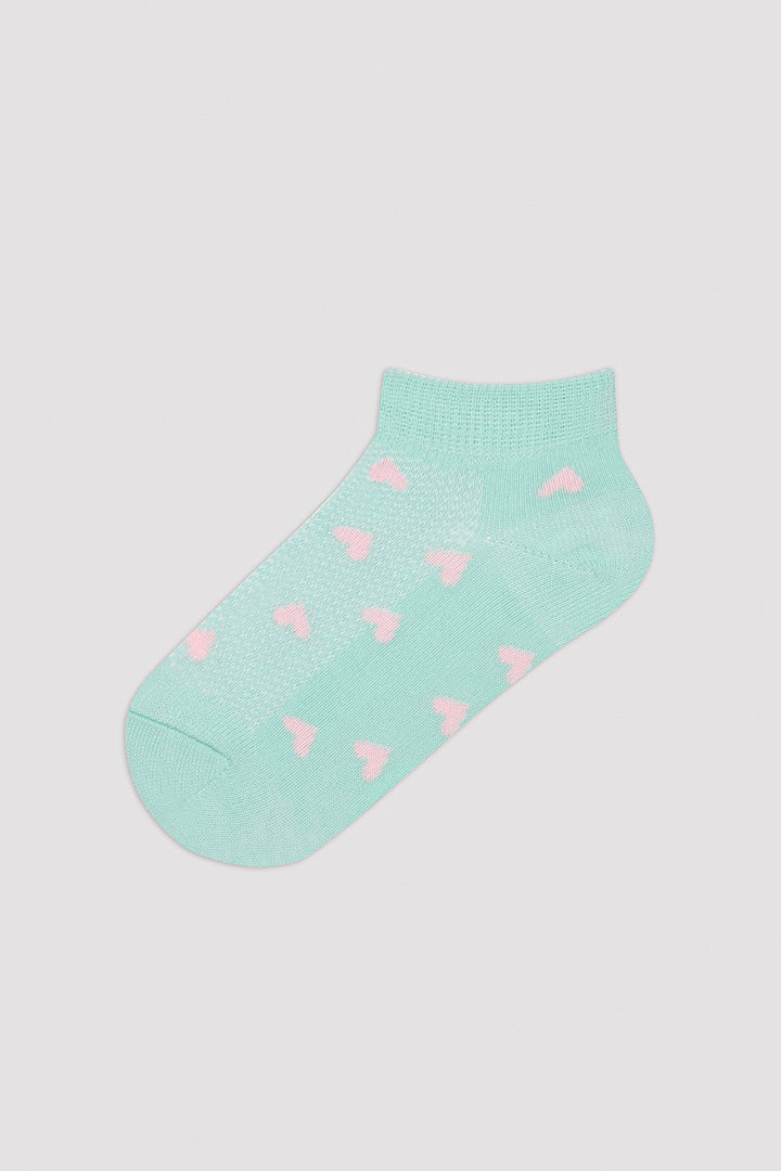 Girls Tiny Hearts 4in1 Liner Socks
