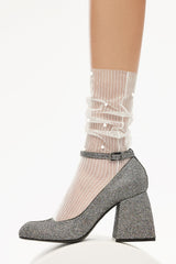 Pearl White Socket Socks-Pentilicious