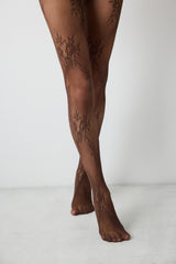 Roses Fishnet Pantyhose