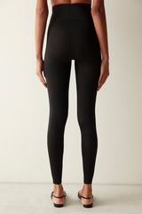 Black Miracle Shiny Pop Up Leggings