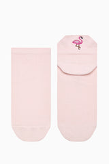 3 Pairs of Cotton Embroidered Back Socks