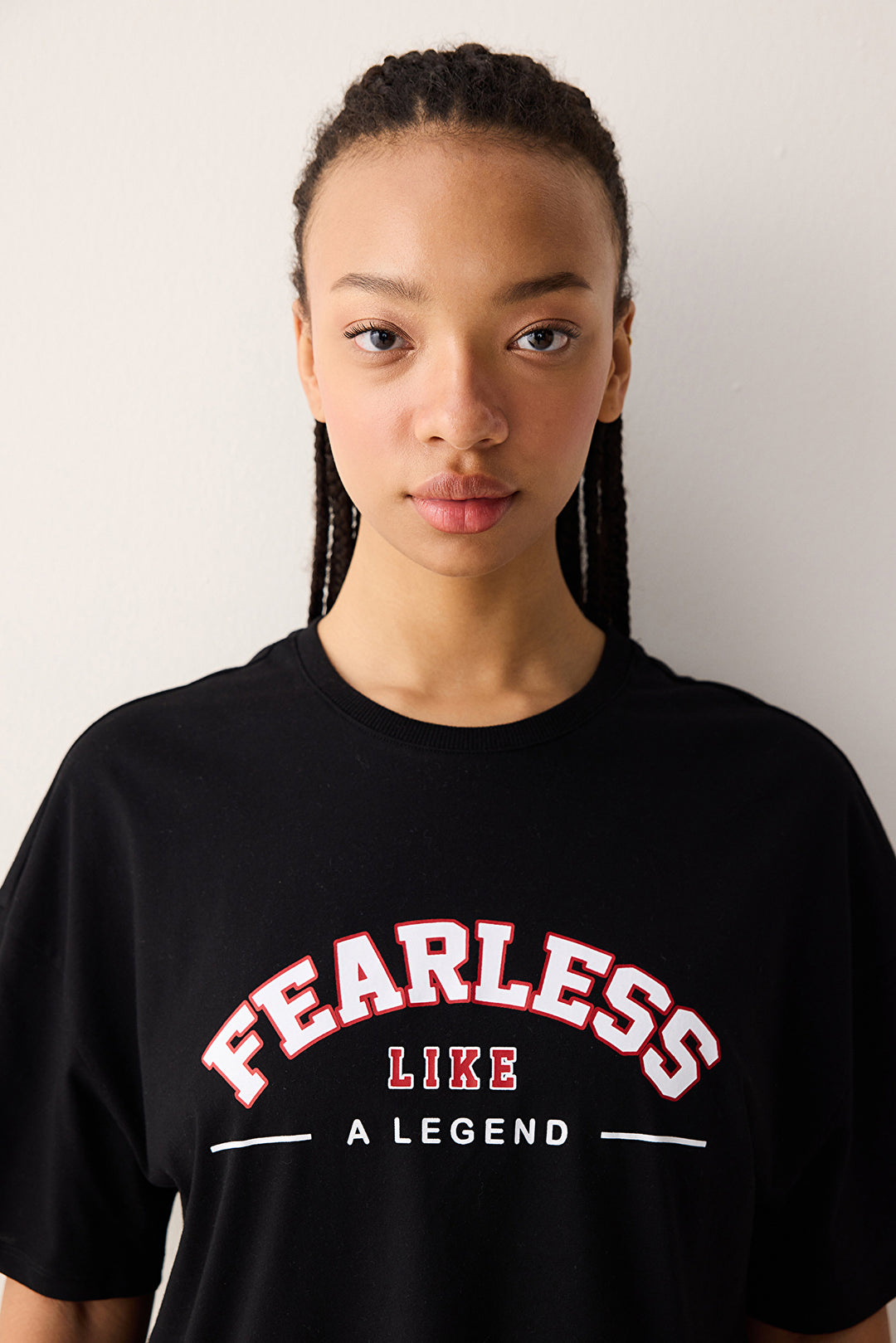 Fearless Black T-shirt-  Seren Ay Çetin Collection