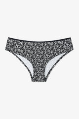 Floral Silhouette 3-Pack Normal Waist Hipster Panties