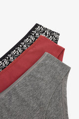 Floral Silhouette 3-Pack Normal Waist Hipster Panties