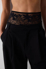 Adore High Waist Black Slip Panties