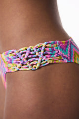 Zigzag Macrame Low Waist Bikini Bottom
