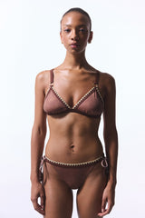 Light Brown Emery Triangle Bikini Top