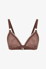 Light Brown Emery Triangle Bikini Top