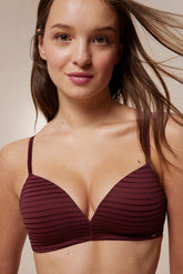 Cosy Essentials Non-wired Burgundy Bra