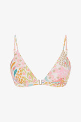 Colorful Faro Buckled Triangle Bikini Top