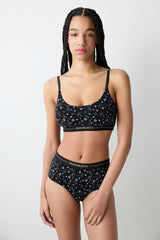 Removable Padded Black Bra