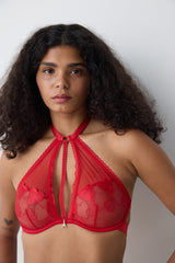 Halter Wire Red Bra - Penti Loves Paris Collection