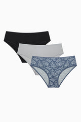 Simple Roses Multicoloured 3-Pack Cover Slip Panties
