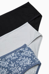Simple Roses Multicoloured 3-Pack Cover Slip Panties