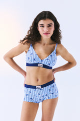 Stitch Soft Triangle Light Blue Bra - Stitch Collection